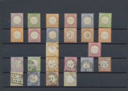 Deutsches Reich - Brustschild: 1872/1874, Zusammenstellung Von 13 Ungebrauchten - Collections