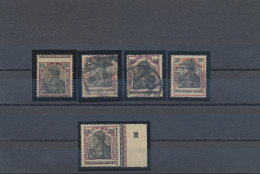 Deutsches Reich - Germania: 1910/1915 (ca.), Partie Von Fünf Marken Kriegsdrucke - Colecciones