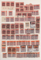 Deutsches Reich - Inflation: 1919/1923, Reichhaltiger Gestempelter Und Postfrisc - Sammlungen