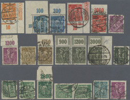 Deutsches Reich - Inflation: 1922/1923, Freimarken Arbeiter, Der Satz überkomple - Collections