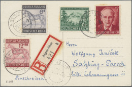 Deutsches Reich - 3. Reich: 1933/1945, Vielseitiger Posten Von Ca. 450 Belegen, - Cartas & Documentos