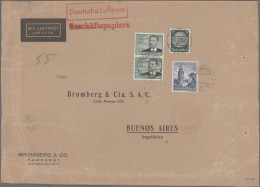 Deutsches Reich - 3. Reich: 1934, Sammlung Von 7 Großformatigen Geschäftsbriefen - Covers & Documents