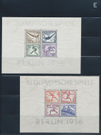 Deutsches Reich - 3. Reich: 1936, Blockausgaben Zu Den Olympischen Sommerspielen - Gebruikt