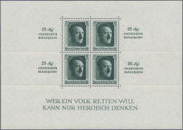 Deutsches Reich - 3. Reich: 1937, Blockausgaben 1. Nationale Briefmarkenausstell - Usati