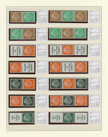 Deutsches Reich - Zusammendrucke: 1913/1941, Umfangreiche Postfrische/ungebrauch - Zusammendrucke