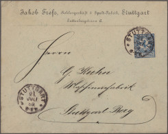 Deutsches Reich - Privatpost (Stadtpost): 1886/1898, STUTTGART, Saubere Umfangre - Correos Privados & Locales