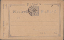 Deutsches Reich - Privatpost (Stadtpost): 1886/1898, STUTTGART, Saubere Umfangre - Postes Privées & Locales