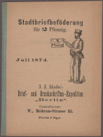 Deutsches Reich - Privatpost (Stadtpost): 1886/1900, BERLIN/Boteninstitut, Brief - Posta Privata & Locale