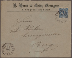 Deutsches Reich - Privatpost (Stadtpost): 1886/1900, Posten Mit Ca. 140 Briefen - Correos Privados & Locales