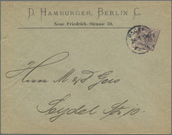 Deutsches Reich - Privatpost (Stadtpost): BERLIN: 1895/1896 Paketfahrt, 2 Briefe - Private & Lokale Post