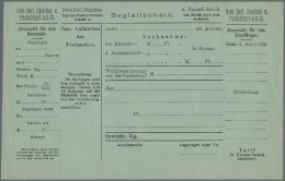 Deutsches Reich - Privatpost (Stadtpost): BERLIN: 1898 Packetfahrt, Zwei Begleit - Posta Privata & Locale