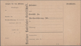 Deutsches Reich - Privatpost (Stadtpost): BERLIN: 1898/1948 Packetfahrt, 2 Frach - Posta Privata & Locale