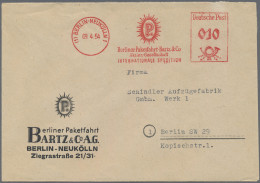 Deutsches Reich - Privatpost (Stadtpost): BERLIN: 1941/1956 Packetfahrt, 4 Brief - Privatpost