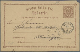 Deutsches Reich - Ganzsachen: 1872/1936, Partie Von Ca. 74 Ungebrauchten/gebrauc - Altri & Non Classificati
