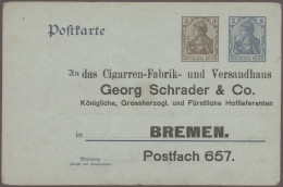 Deutsches Reich - Ganzsachen: 1873/1923, Partie Von Ca. 95 Meist Gebrauchten Gan - Other & Unclassified