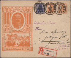 Deutsches Reich - Privatganzsachen: 1916/1923, Germania/Infla, Sammlung Von 61 P - Otros & Sin Clasificación