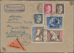 Deutsches Reich - Stempel: 1928/1943 (ca.), Sammlung Von 58 Belegen Mit Landpost - Macchine Per Obliterare (EMA)