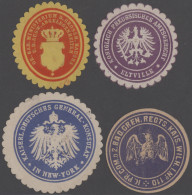 Deutsches Reich - Besonderheiten: 1886/1920er Jahre Ca.: Posten Mit Gebührenmark - Otros & Sin Clasificación