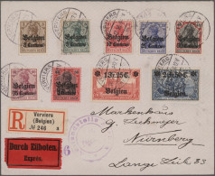 Deutsches Reich - Nebengebiete: 1916/1939, Partie Von 28 Briefen Und Karten, Dab - Colecciones