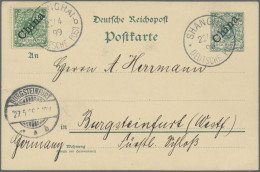 Deutsche Post In China - Ganzsachen: 1899/1914, Saubere Partie Von 18 Gebrauchte - Cina (uffici)