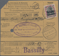 Deutsche Besetzung I. WK: Landespost In Belgien: 1918, Partie Von Frankierten 15 - Ocupación 1914 – 18