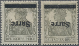 Deutsche Abstimmungsgebiete: Saargebiet: 1920, Aufdrucke Auf Germania/Bayern, Pa - Unused Stamps