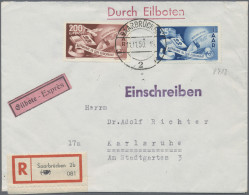 Deutsche Abstimmungsgebiete: Saargebiet: 1931/1950 (ca.), Schöne Partie Von Ca. - Lettres & Documents