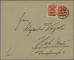 Memel: 1922/1924 Zehn Briefe Und Postkarten Von Memel Mit Feinen Einzel-, Mehrfa - Memel (Klaipeda) 1923
