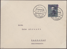 Deutsche Besetzung II. WK: 1939/1945, Umfangreiche Sammlung Im Album, Meist Post - Ocupación 1938 – 45