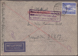 Feldpostmarken: 1942/1945, Die Blaue Luftfeldpostmarke, Vierbändige Spezialsamml - Otros & Sin Clasificación