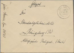 Feldpost 2. Weltkrieg: 1939/1943, Partie Mit U.a. 5 Pfg. Hindenburg Auf Luftpost - Altri