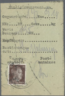 Feldpost 2. Weltkrieg: 1941/1943, Bestand Von Ca. 75 Paketkarten Mit Vielen Vers - Autres