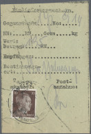 Feldpost 2. Weltkrieg: 1941/1943, Bestand Von Ca. 75 Paketkarten Mit Vielen Vers - Sonstige