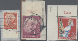 Deutschland Nach 1945: 1946/1960 Ca.: Lot Von Marken Mit Bogenrändern, Teils Mit - Sammlungen
