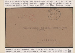 Alliierte Besetzung - Gebühr Bezahlt: 1945/1948, Vielseitige Partie Von Ca. 42 G - Otros & Sin Clasificación