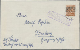 Alliierte Besetzung - Notstempel: 1948, Posten Von 5 Bedarfs-Briefen Mit Notstem - Other & Unclassified