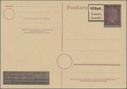 Alliierte Besetzung - Ganzsachen Aufbrauchsausgaben: 1945/1946, Aufbrauchs- Und - Storia Postale