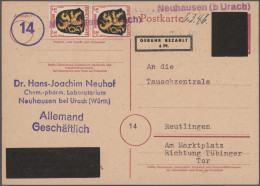 Alliierte Besetzung - Ganzsachen Behelfsausgaben: 1945/1947, Aufbrauchs-, Behelf - Other & Unclassified