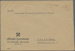 Sowjetische Zone: 1945/1949, Partie Von 13 Belegen, Dabei Vier Notstempel "Weißw - Altri & Non Classificati