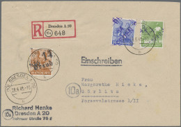 Sowjetische Zone - Bezirkshandstempel - II - Bez. 14 (Dresden): 1948, Posten Von - Altri & Non Classificati