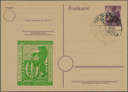 Sowjetische Zone - Ganzsachen: 1945/1946, Saubere Sammlung Von 55 Gebrauchten Un - Other & Unclassified