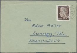 DDR: 1950/1966, Partie Von 39 Briefen Und Karten Mit Interessanten Frankaturen D - Sammlungen