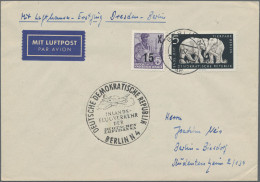 DDR: 1956/1991, Flugpost, Sammlungspartie Mit Ca. 330 Briefen Und Karten, Dabei - Collections