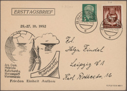 DDR - Privatganzsachen: 1951/1969 (ca.), Vielseitige Sammlung Von Ca. 133 Gebrau - Other & Unclassified