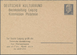 DDR - Privatganzsachen: 1965/1975, Privatganzsachenkarte 5 Pfg. Ulbricht (PP8), - Autres & Non Classés