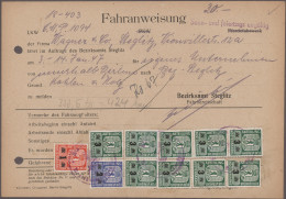Berlin: 1947/1948, Fahrgenehmigung/Fahrbefehl/Fahranweisung, Partie Von 17 Mit F - Lettres & Documents