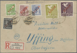 Berlin: 1948/1953 (ca.), Fundus Von Ca. 300 Belegen Mit Vielen Attraktiven Stück - Covers & Documents