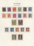 Berlin: 1948/1980, Saubere Erstfalzsammlung Von 1948 Bis 1980 Auf Borek Vordruck - Unused Stamps