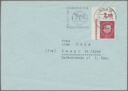 Berlin: 1948/1990, Partie Von 21 Briefen/Karten Sowie Vier Frankierten Einliefer - Lettres & Documents