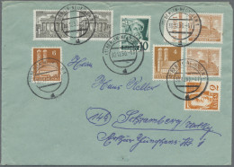 Berlin: 1949/1964, Partie Von 48 Briefen Und Karten Mit Teils Besseren Frankatur - Cartas & Documentos